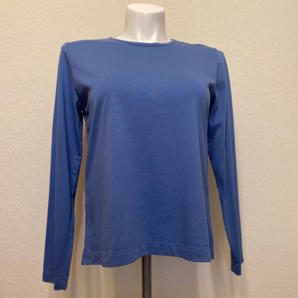 🧹👗 5 for $20 Lands’ End Cornflower Blue LS Tee
